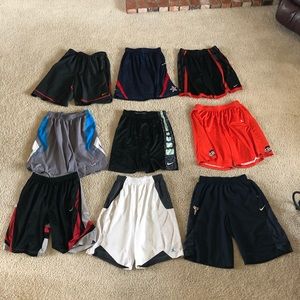 9 pairs of men’s Jordan/Nike shorts size L/Xl
